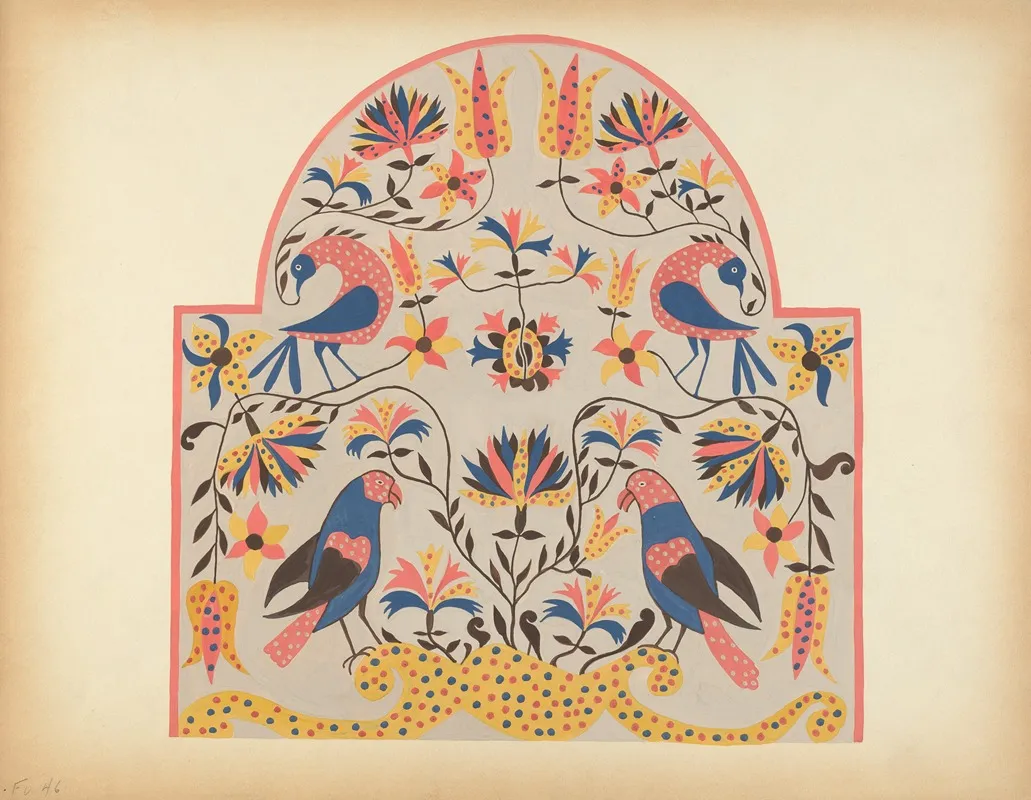 Study For Proposed Portfolio Decorated Chests Of Rural Pennsylvania