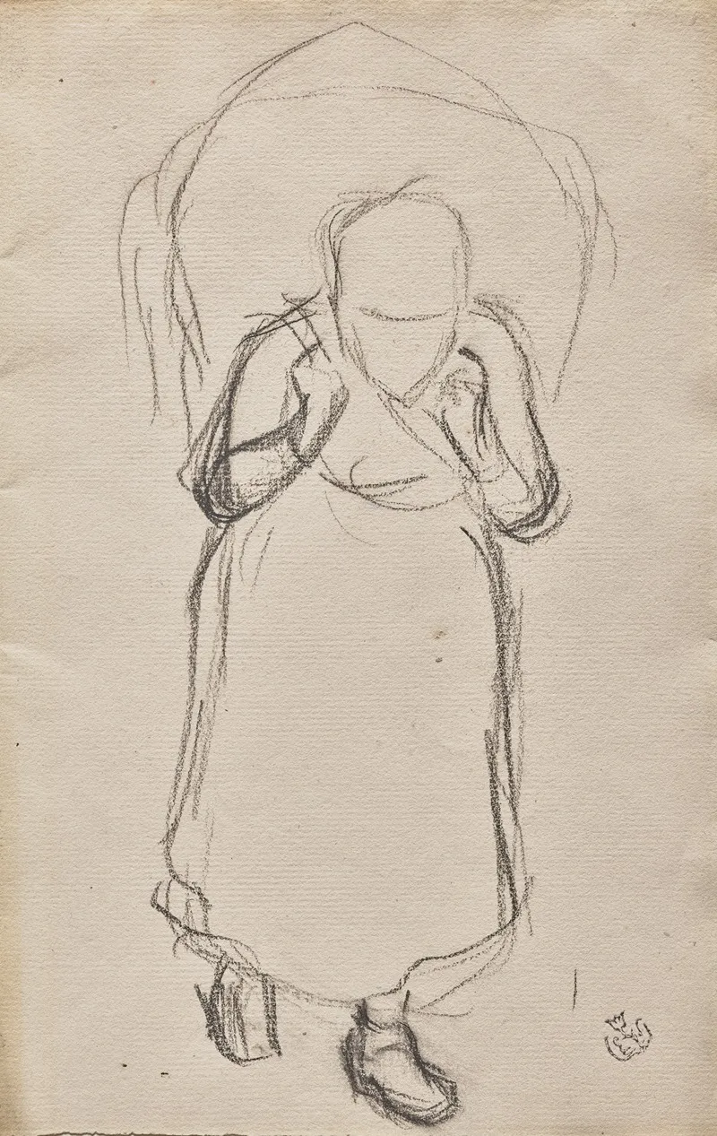 Study For Seaweed Gatherers Yport