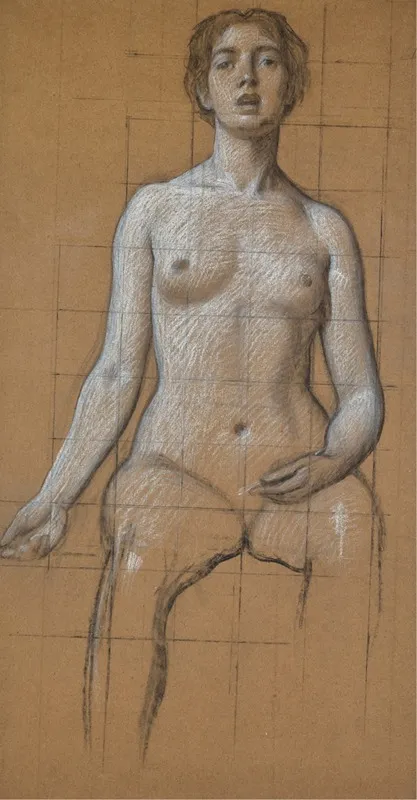 Study For Song by Herbert James Draper - Canvas Print