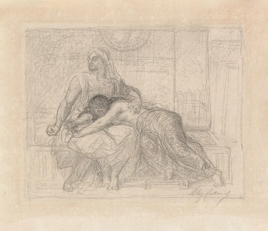 Study For Tamar And Absalom