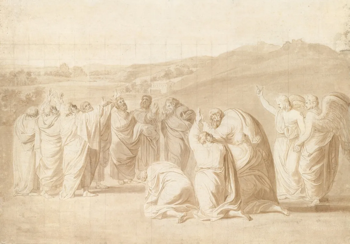 Study For The Ascension by John Singleton Copley - Canvas Print