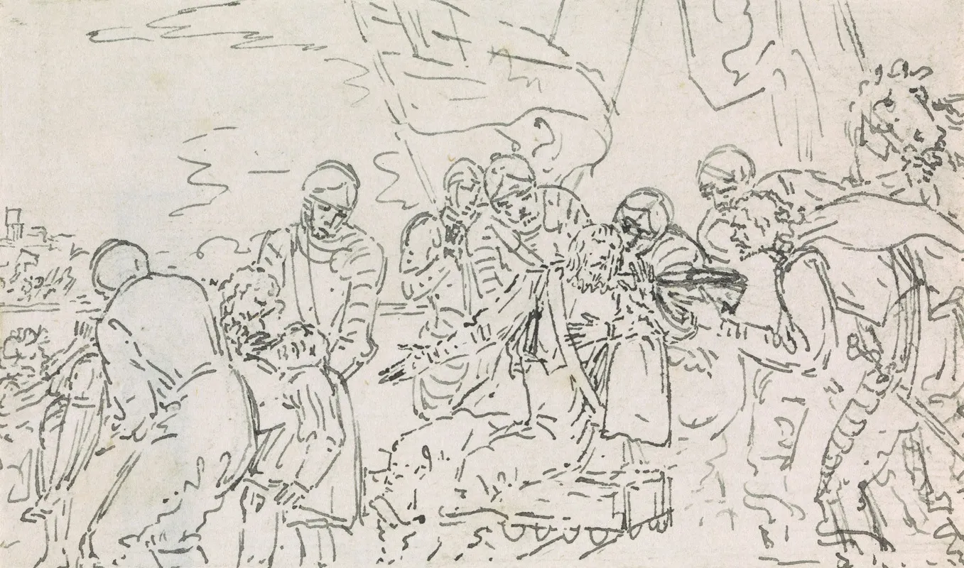Study For The Death Of A Knight