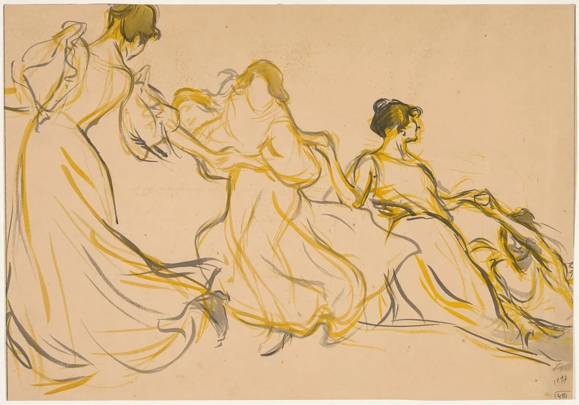 Study For The Decoration For The Salle Des Fetes For La Mairie Du 11e Arrondissement De Paris
