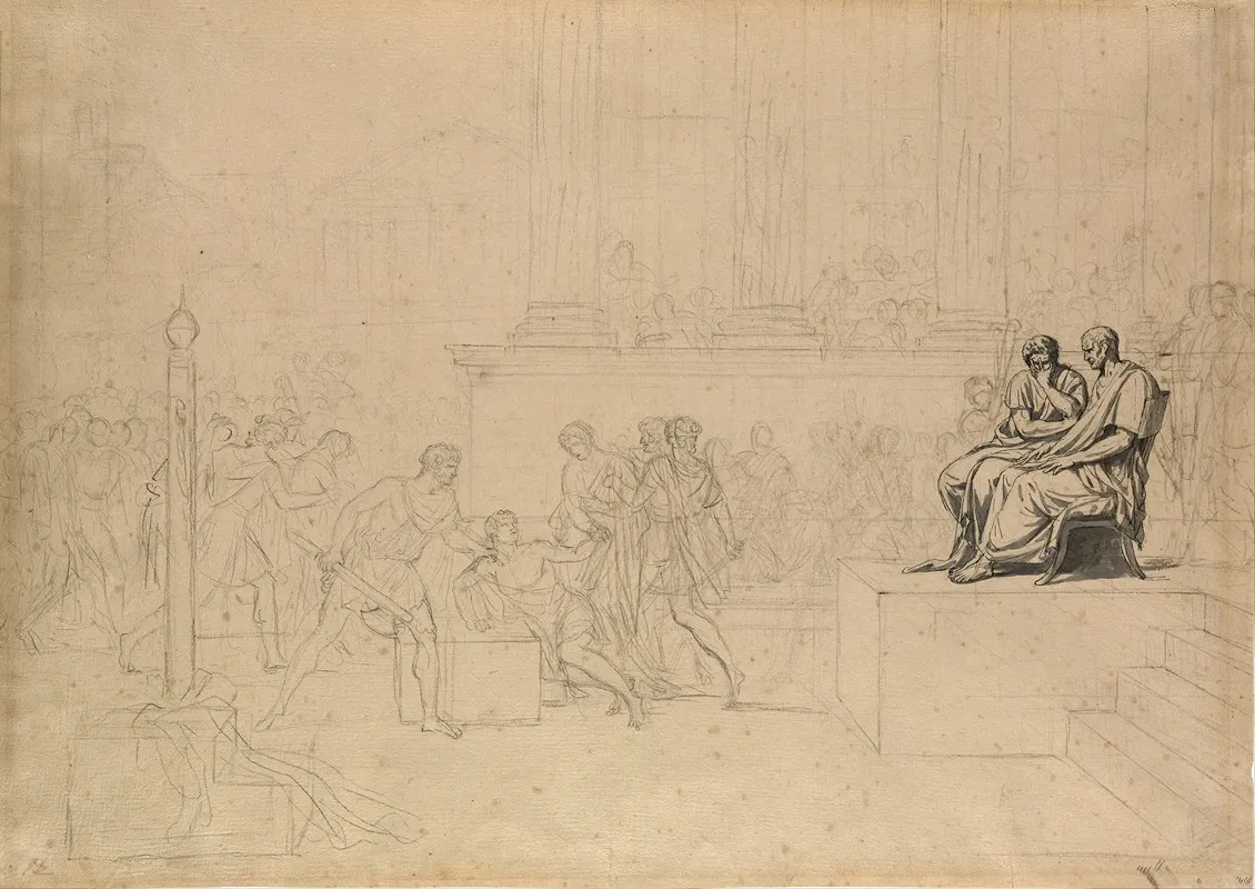 Study For The Execution Of The Sons Of Brutus