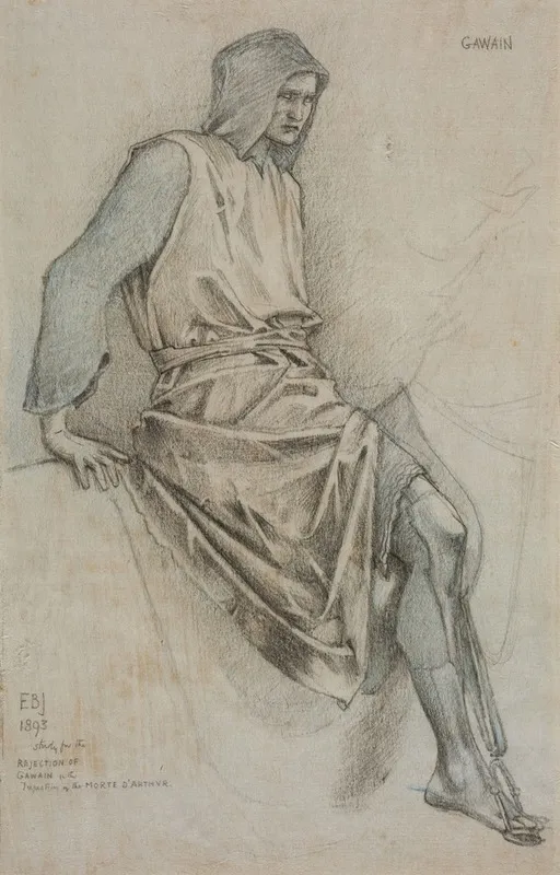 Study For The Failure Of Gawain From The Holy Grail Tapestries