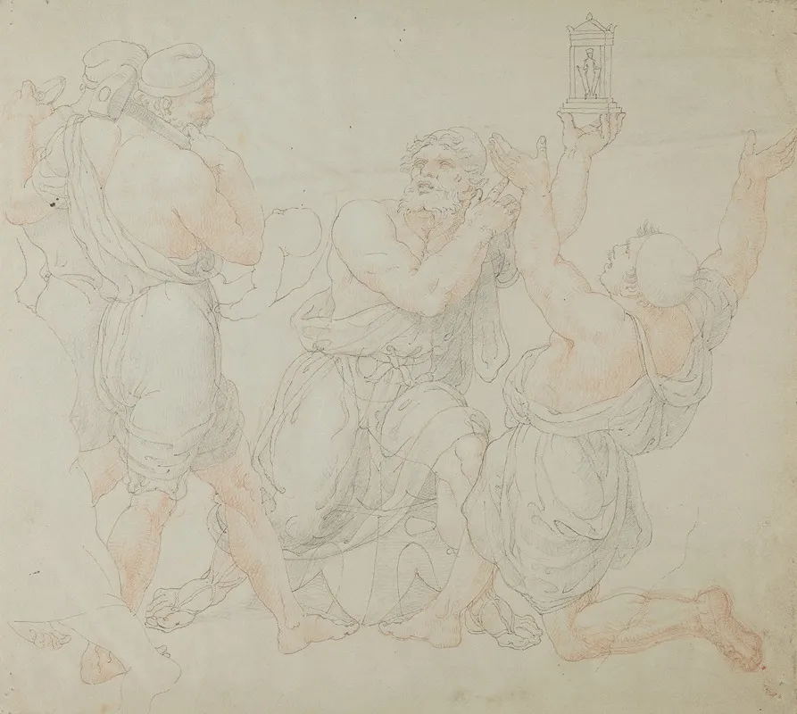 Study For The Figures Of Demitrius And Two Workmen