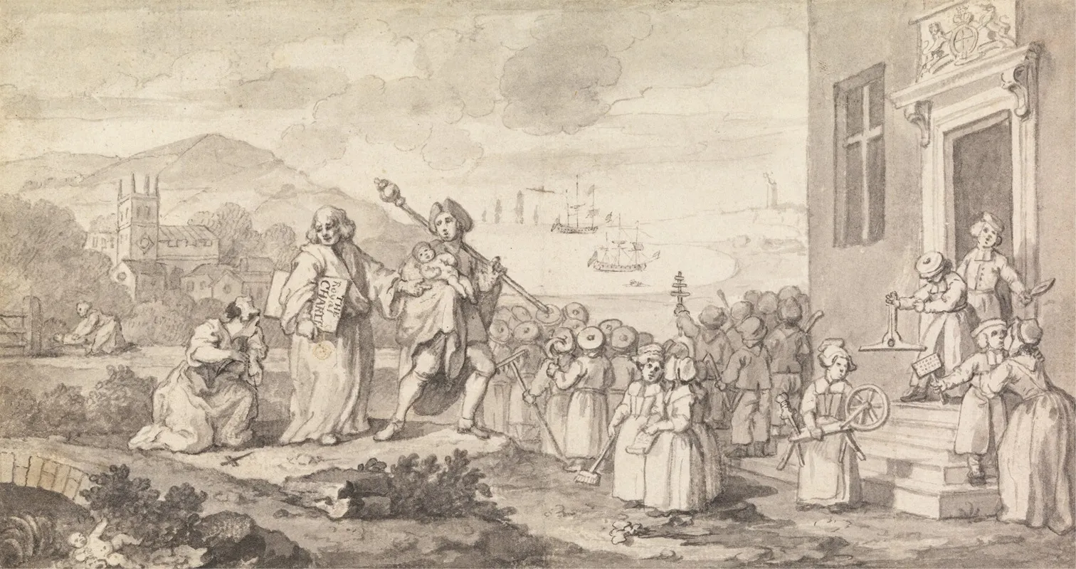 Study For The Foundlings by William Hogarth - Canvas Print