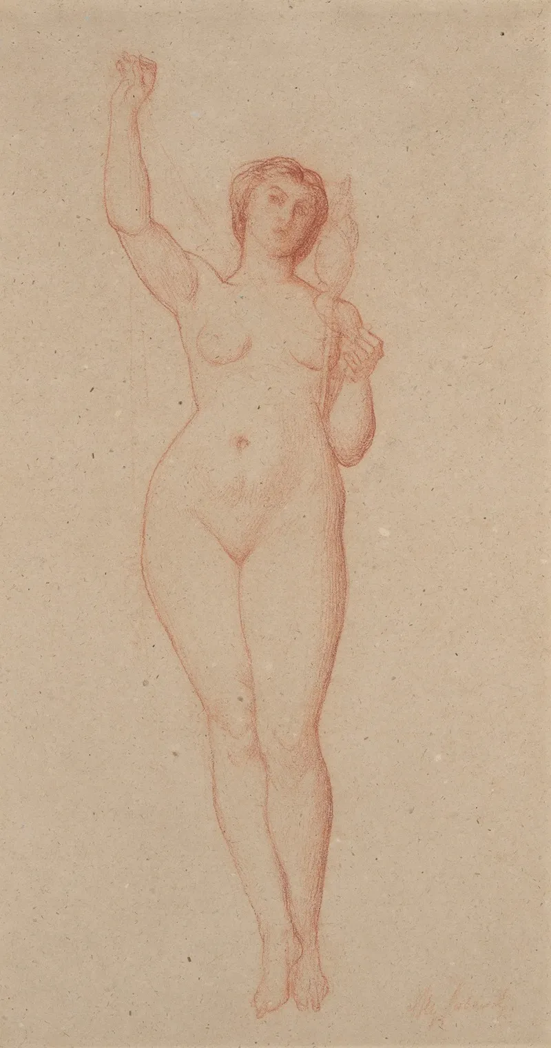 Study For The Hours Hotel Pereire Paris by Alexandre Cabanel - Canvas Print