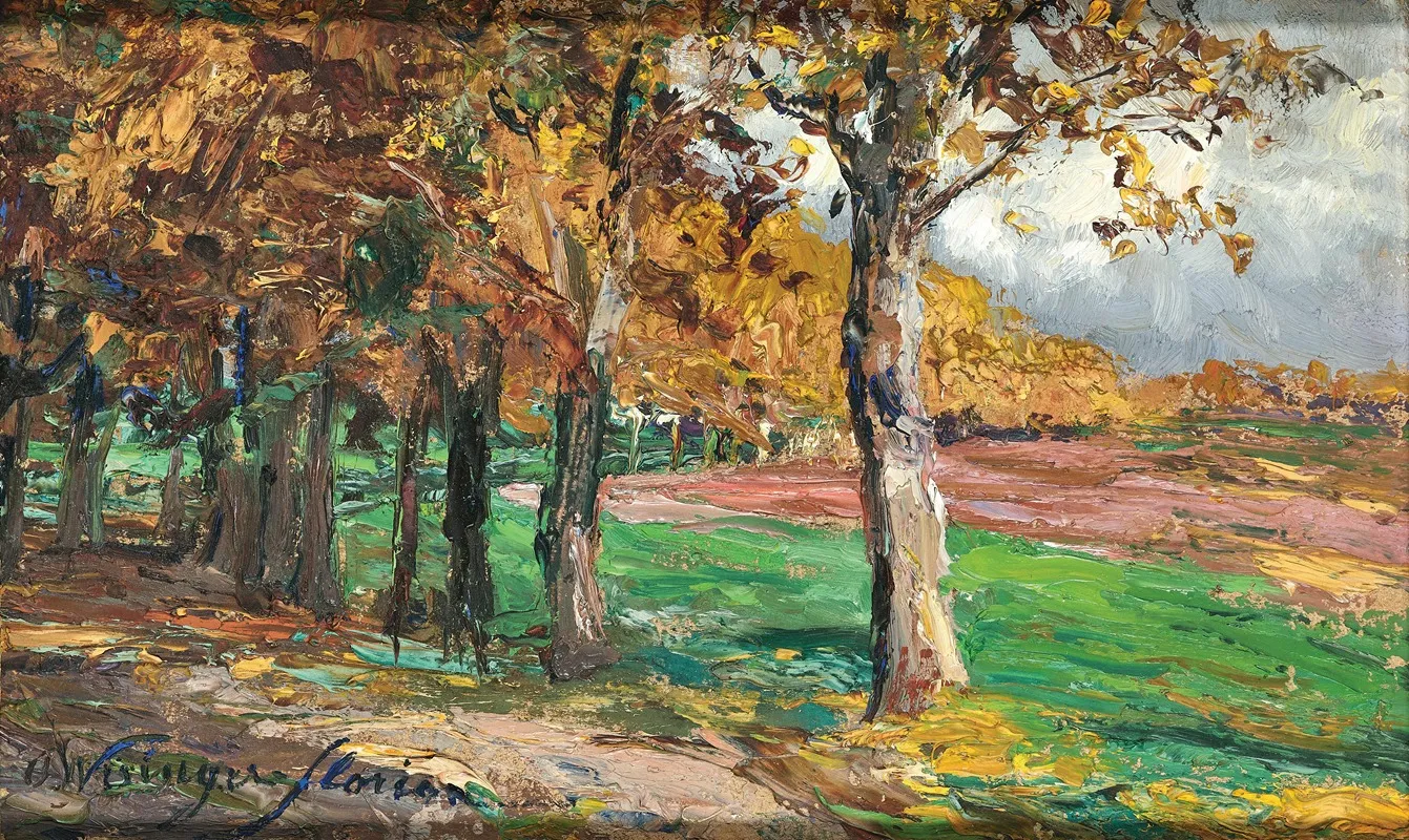 Study For The Platanus Alley