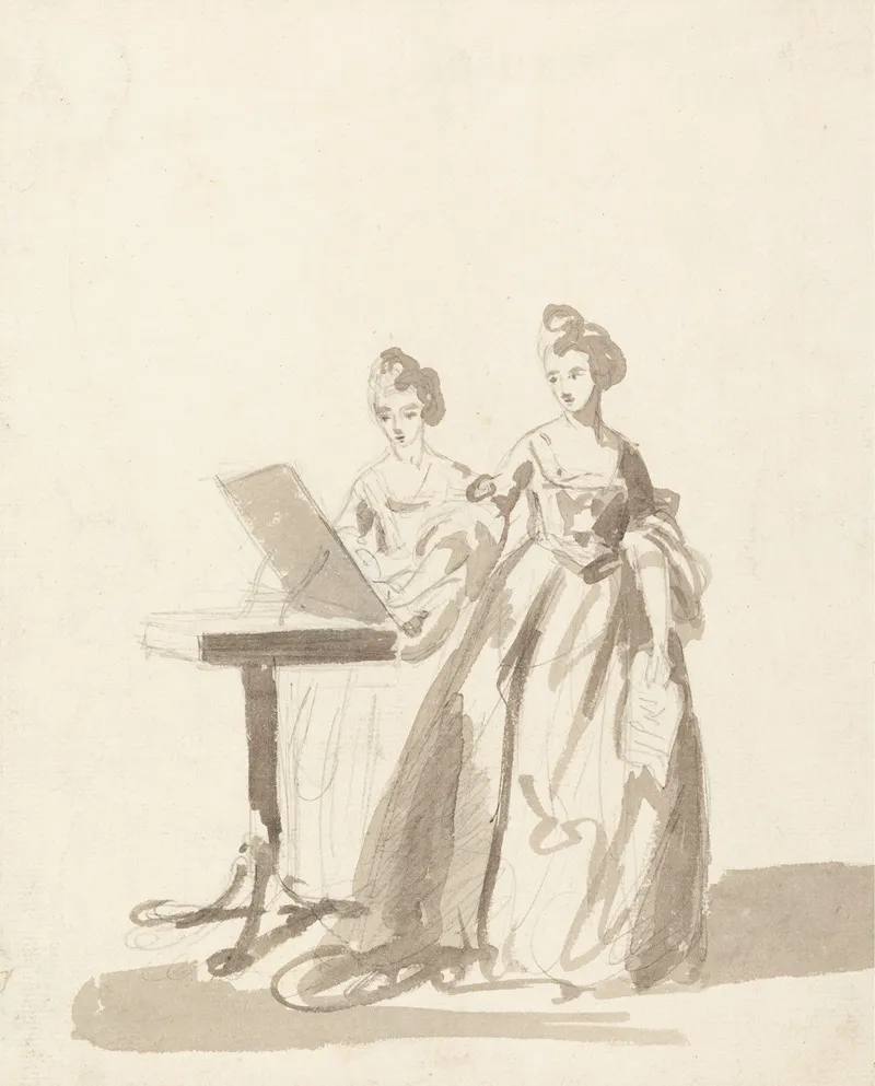 Study For The Portrait Of Princess Louisa And Queen Caroline Matilda Of Denmark