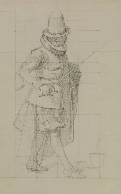 Study For The Tulip Folly by Jean-Léon Gérôme - Canvas Print