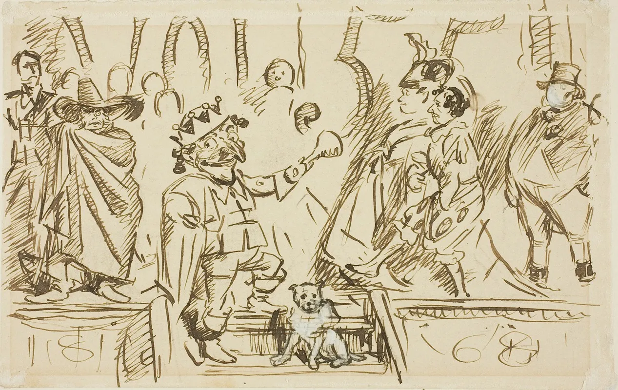 Study For Title Page From Punch Volume 55