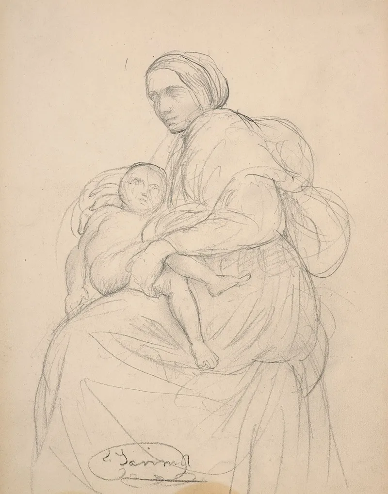 Study For Virgin And Child