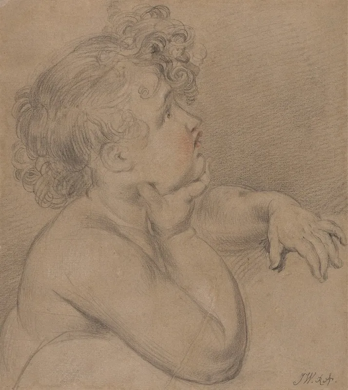 Study From Nature One Of The Children Of Charity For The Large Picture Of The Waterloo Allegory