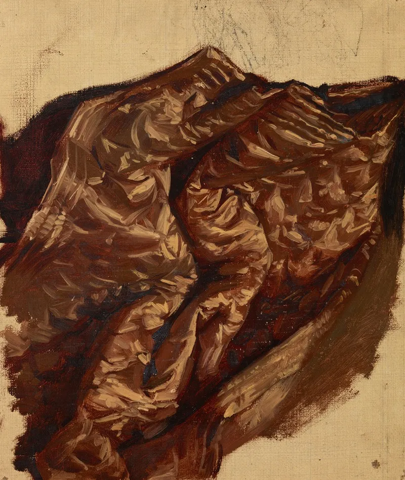 Study Of A Brocade Hanging