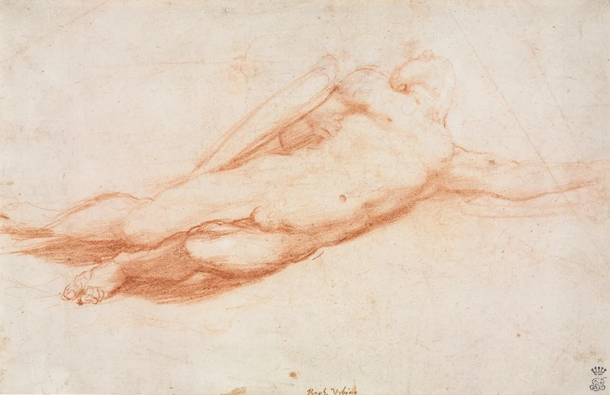 Study Of A Fallen Soldier Possibly The Conversion Of Saul Recto