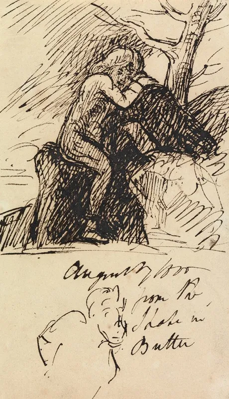 Study Of A Figure Sitting