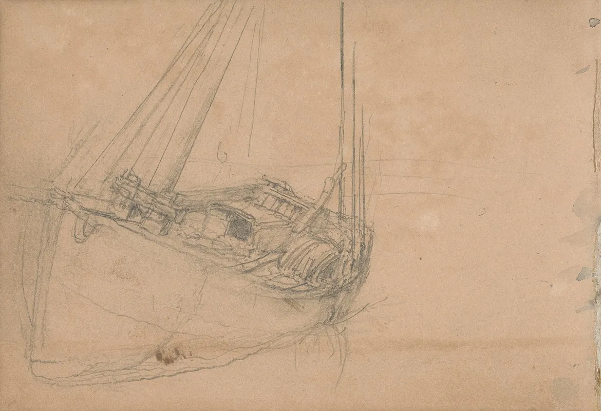 Study Of A Fishing Boat
