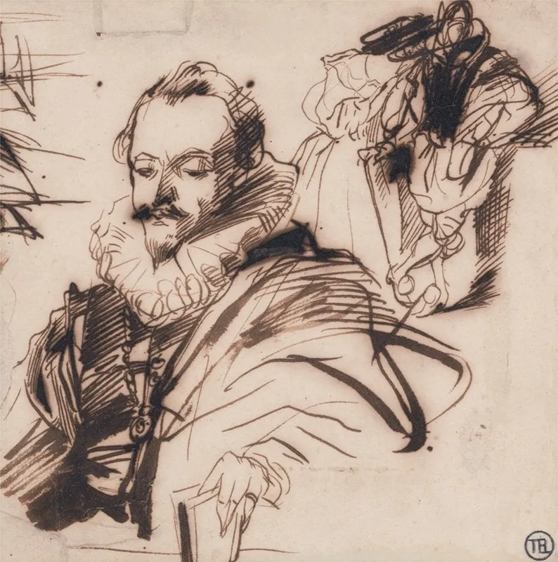 Study Of A Gentleman In 17th Century Costume