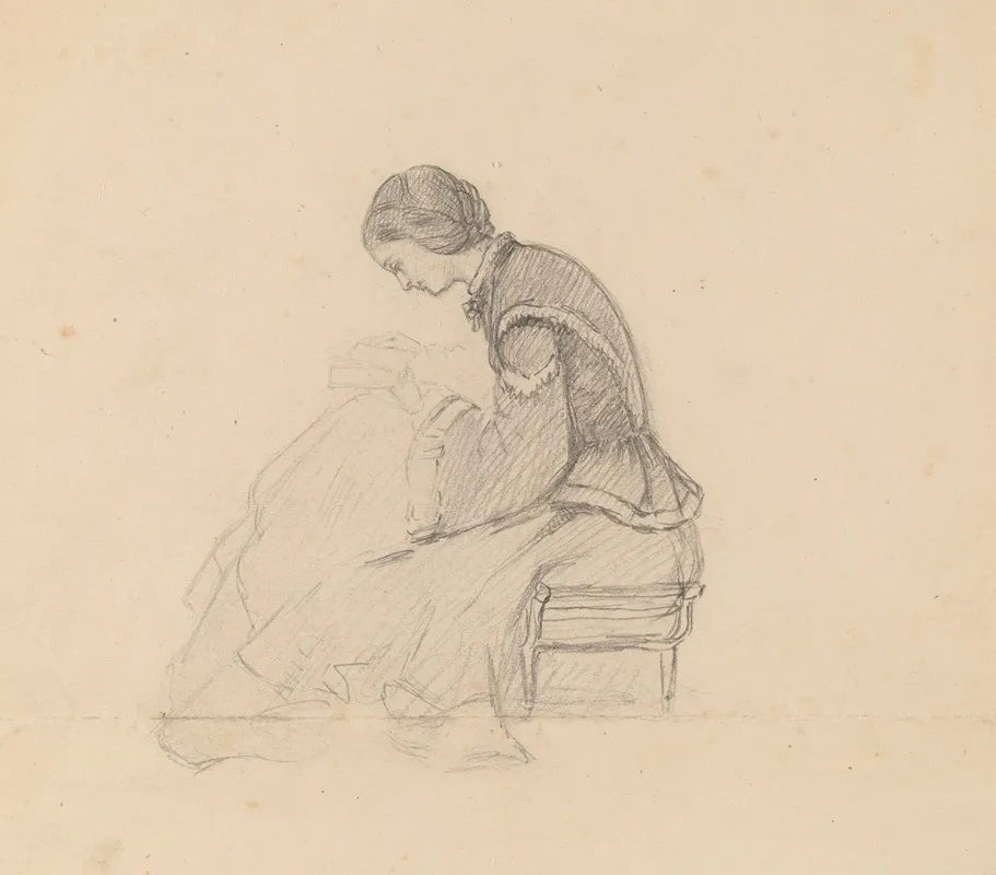 Study Of A Girl Reading