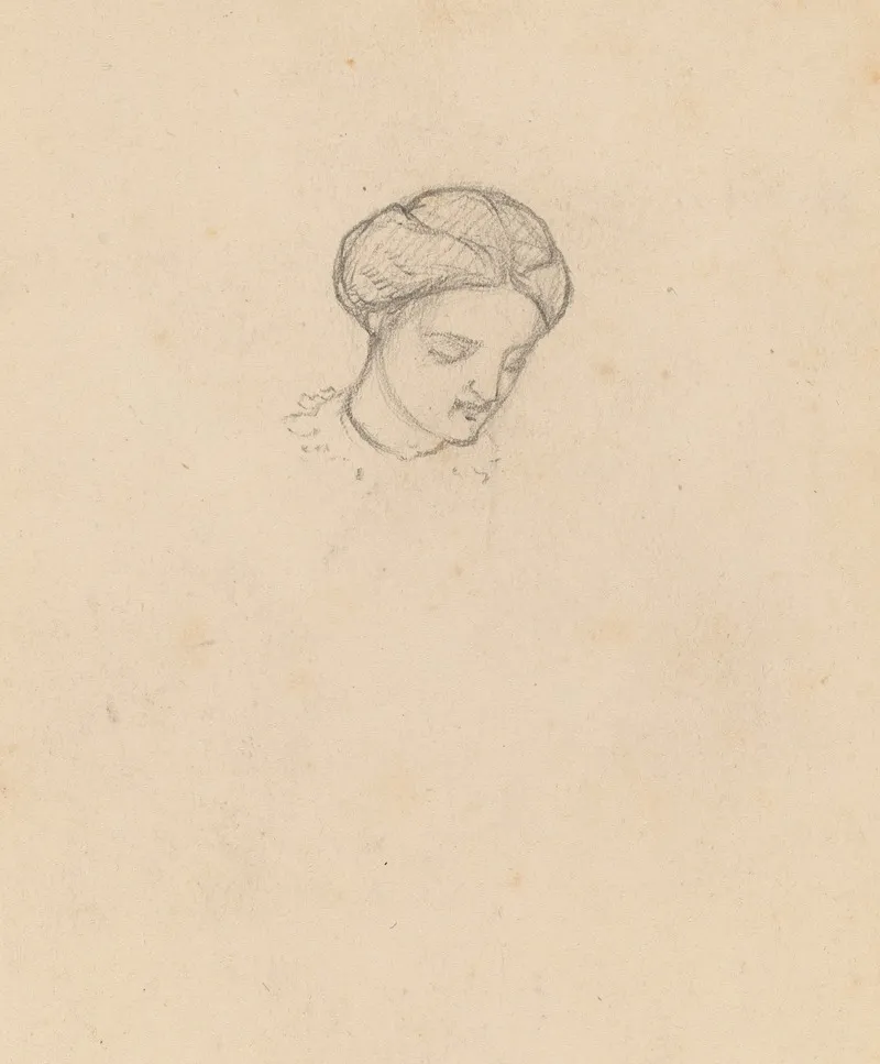 Study Of A Girls Head 2