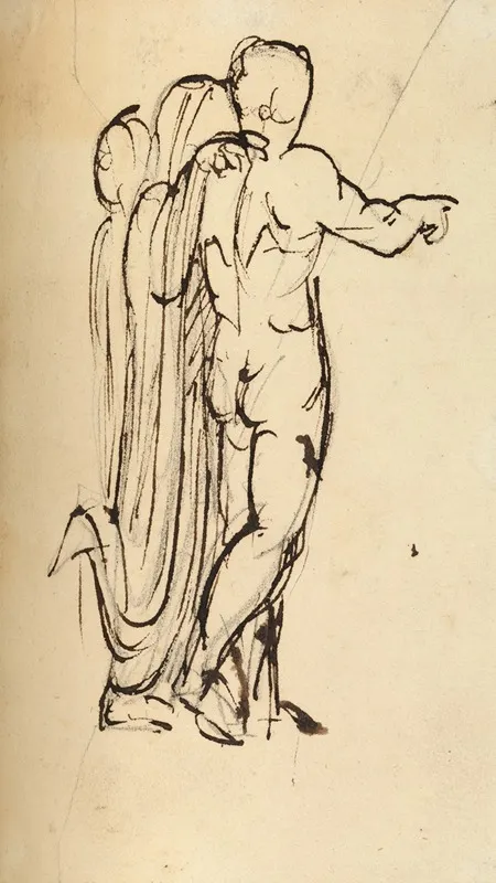 Study Of A Group Of Standing Figures