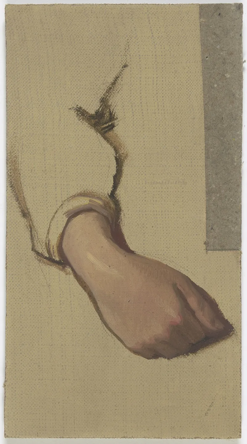 Study Of A Hand 8 by Jakob Becker - Canvas Print