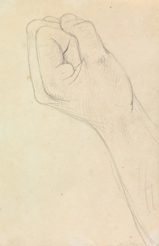 Study Of A Hand Balled Into A Fist