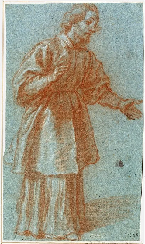 Study Of A High Priest by Francesco Curradi - Canvas Print