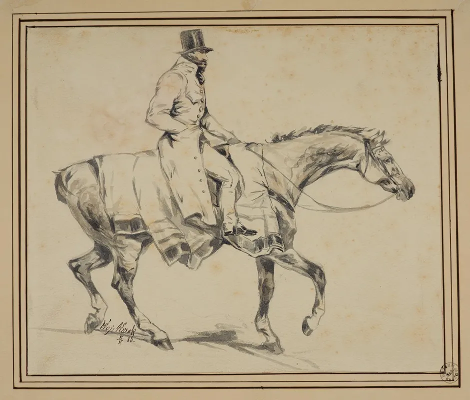 Study Of A Horse Rider
