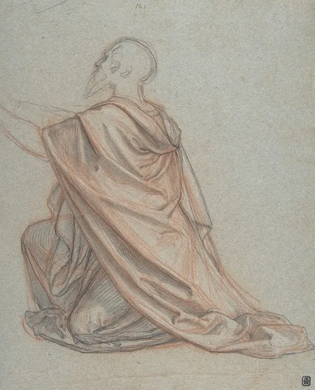 Study Of A Kneeling Man