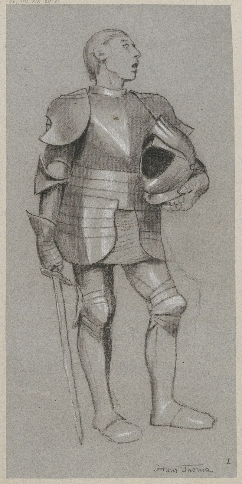 Study Of A Knight In Armour