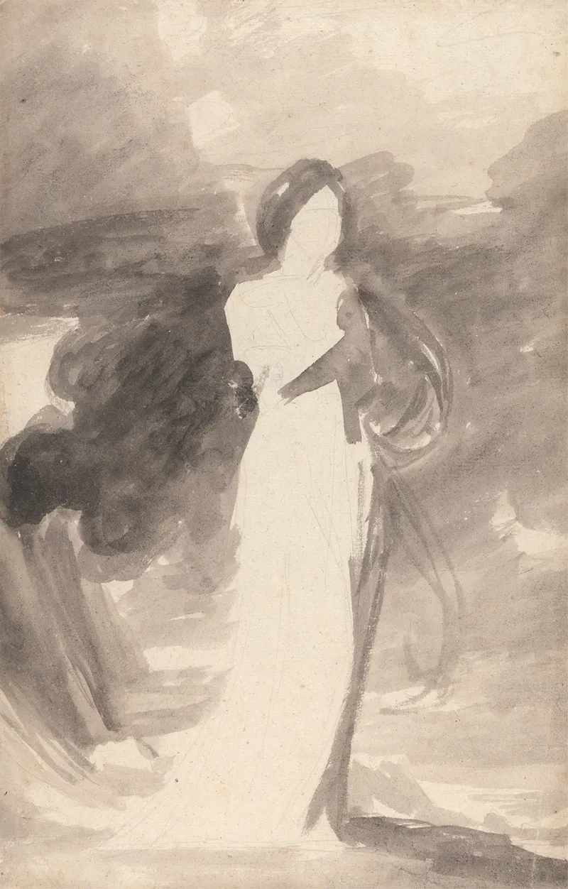 Study Of A Lady Standing