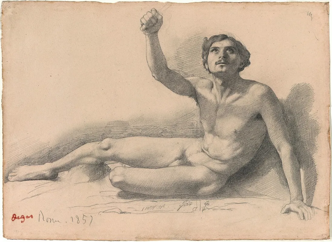 Study Of A Male Nude