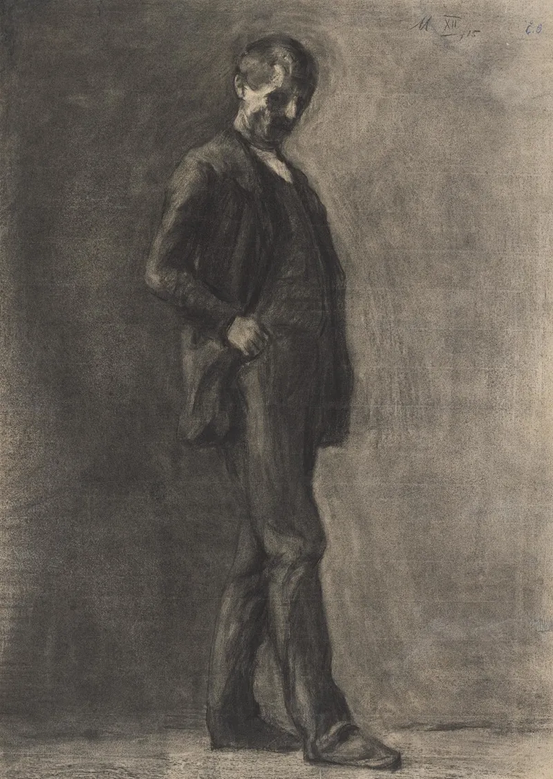 Study Of A Man 7 by Eduard Putra - Canvas Print