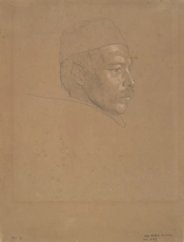 Study Of A Mans Head 4