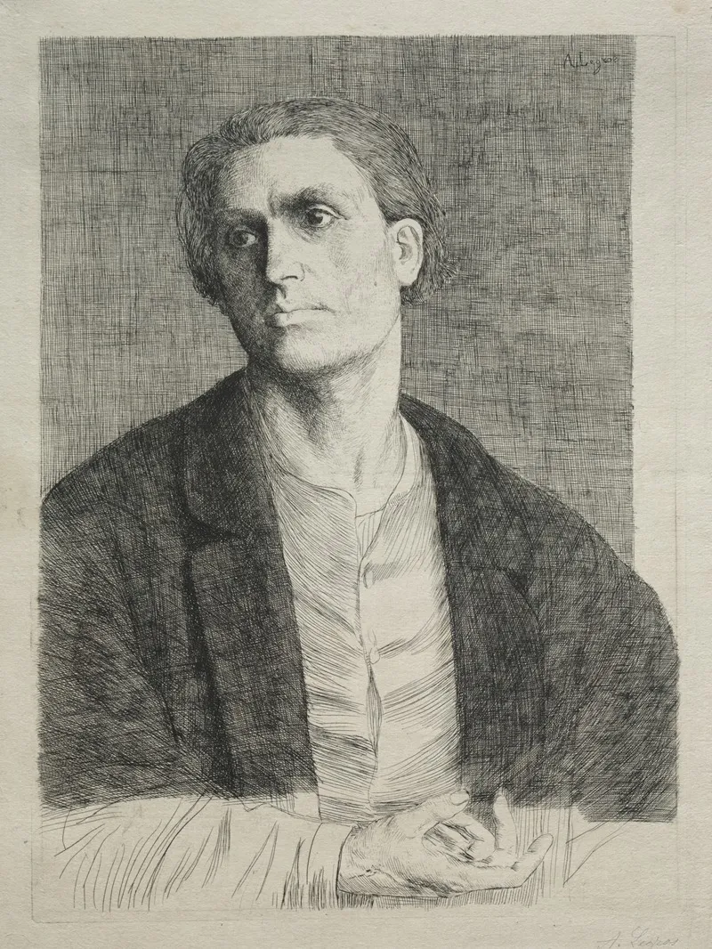 Study Of A Mans Head 6