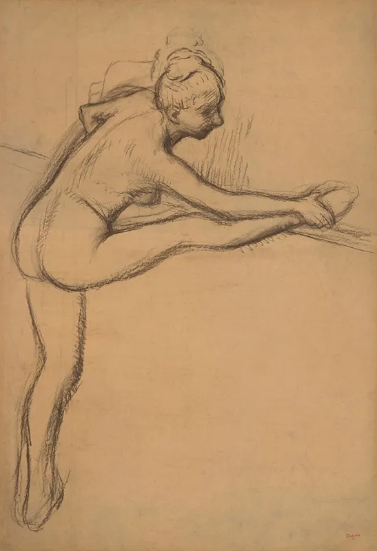Study Of A Nude Dancer At The Barre