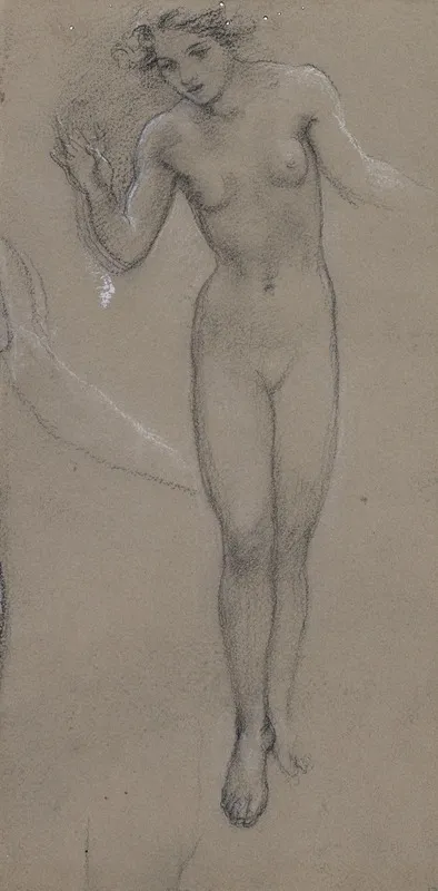 Study Of A Nude Female Figure For Diana And Endymion