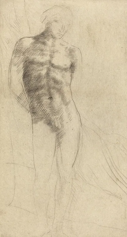 Study Of A Nude Figure Etude De Figure Nue