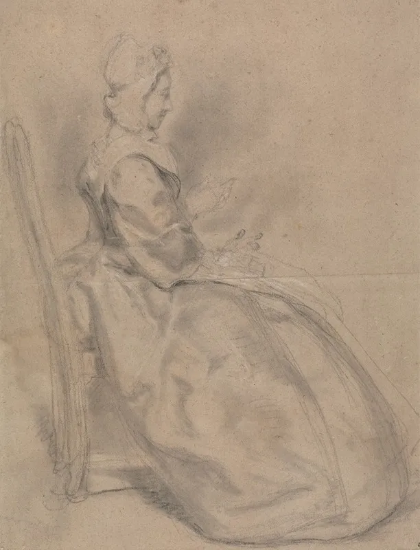 Study Of A Seated Lady