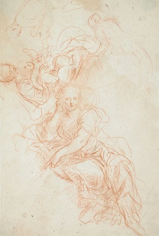 Study Of A Seated Woman 8