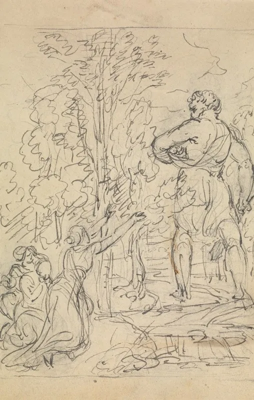 Study Of A Woman Imploring For The Return Of Her Captive Child
