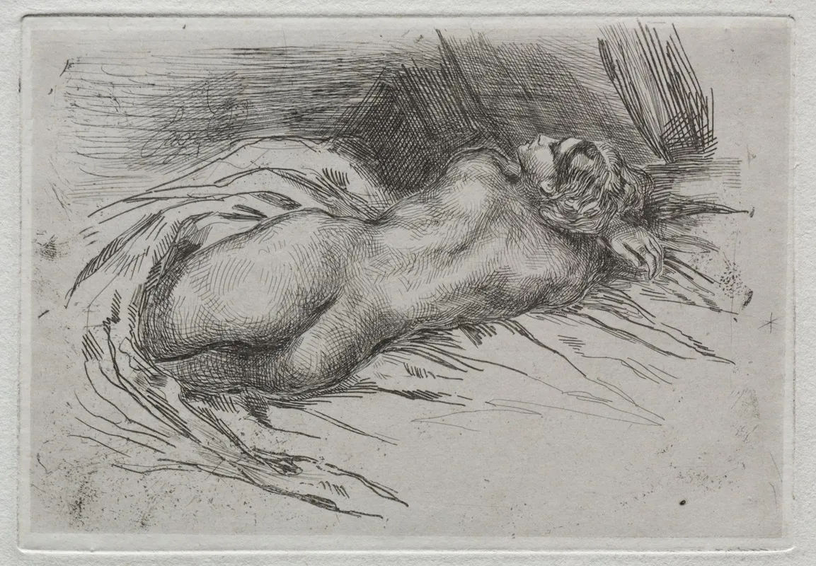 Study Of A Woman Seen From The Back 2