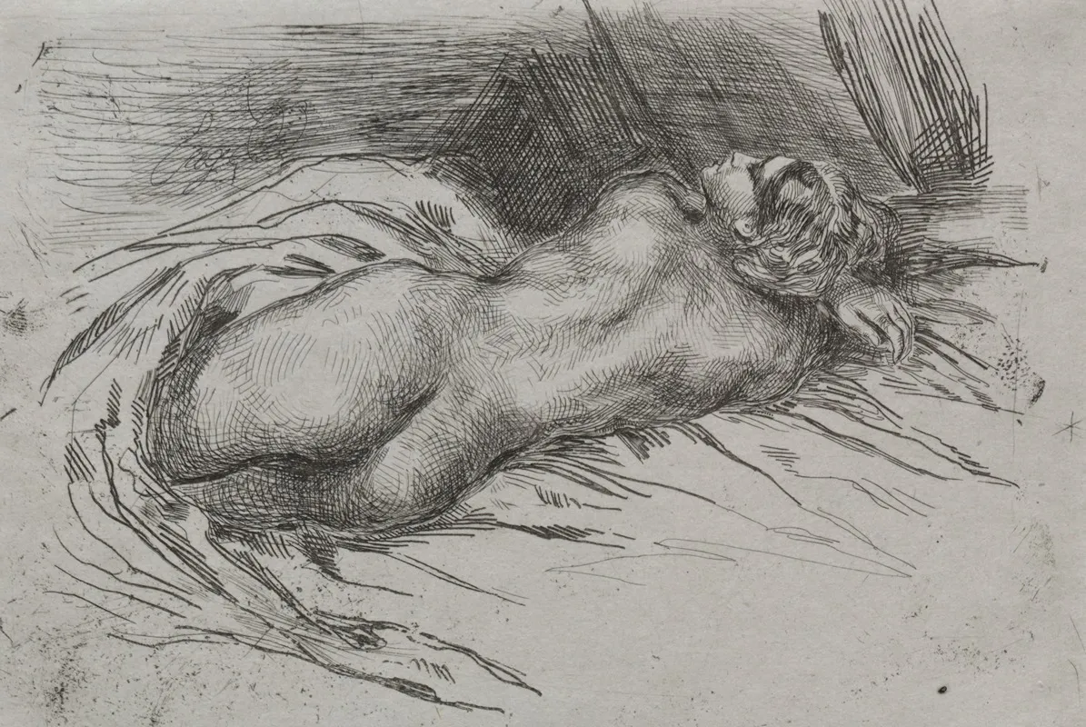 Study Of A Woman Seen From The Back