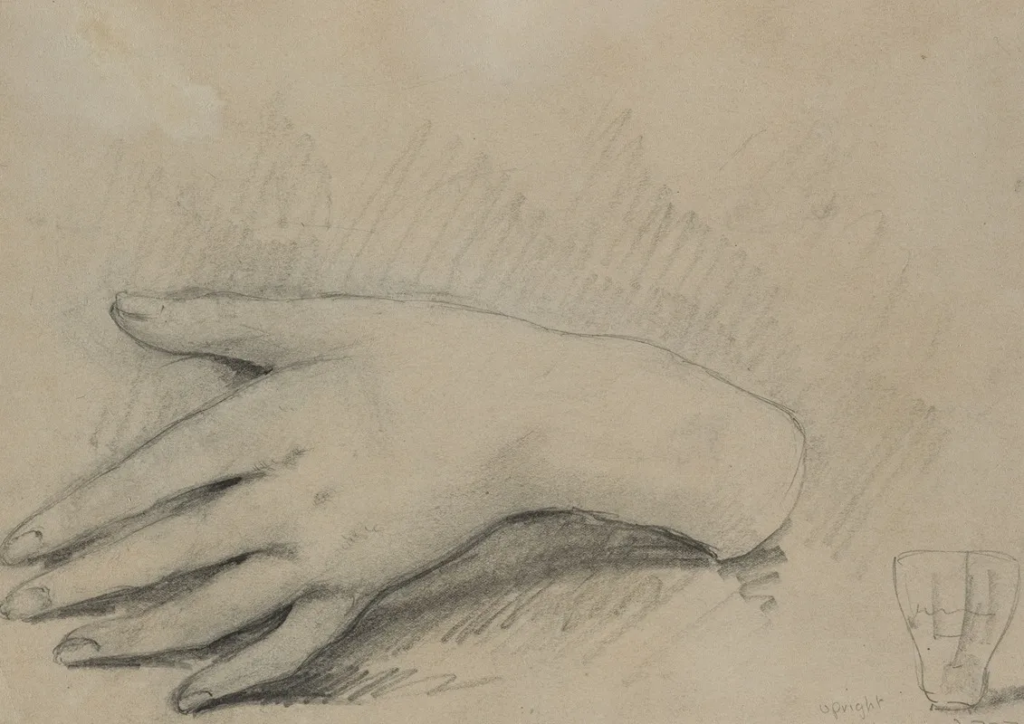 Study Of A Womans Hand Verso