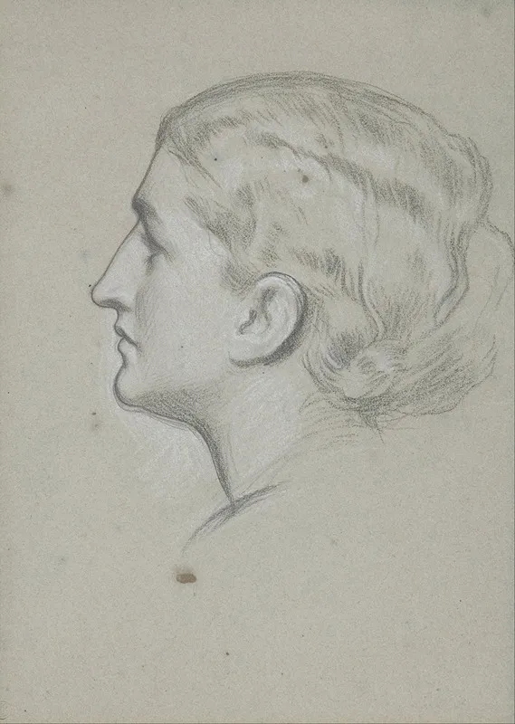 Study Of A Womans Head For The Painting A Noble Lady Of Venice