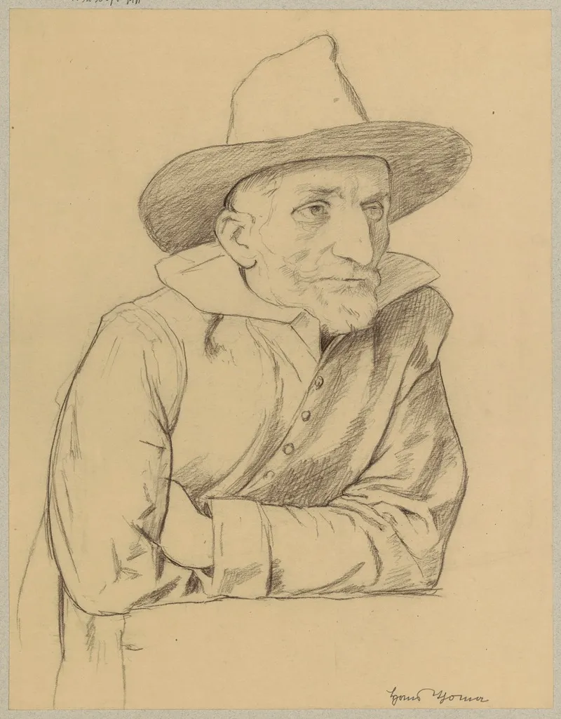 Study Of An Old Bearded Man In A Hat
