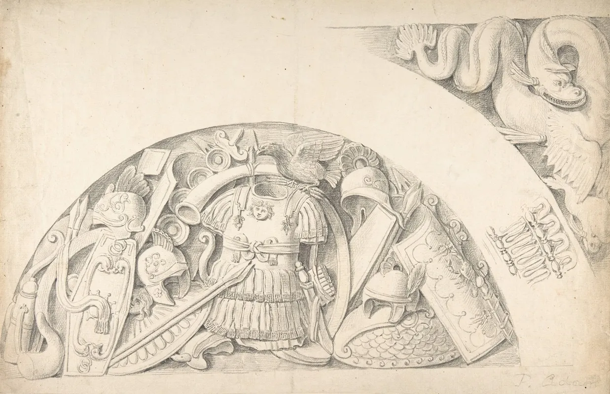 Study Of Classical Ornament And Detail by Thomas Hardwick - Canvas Print
