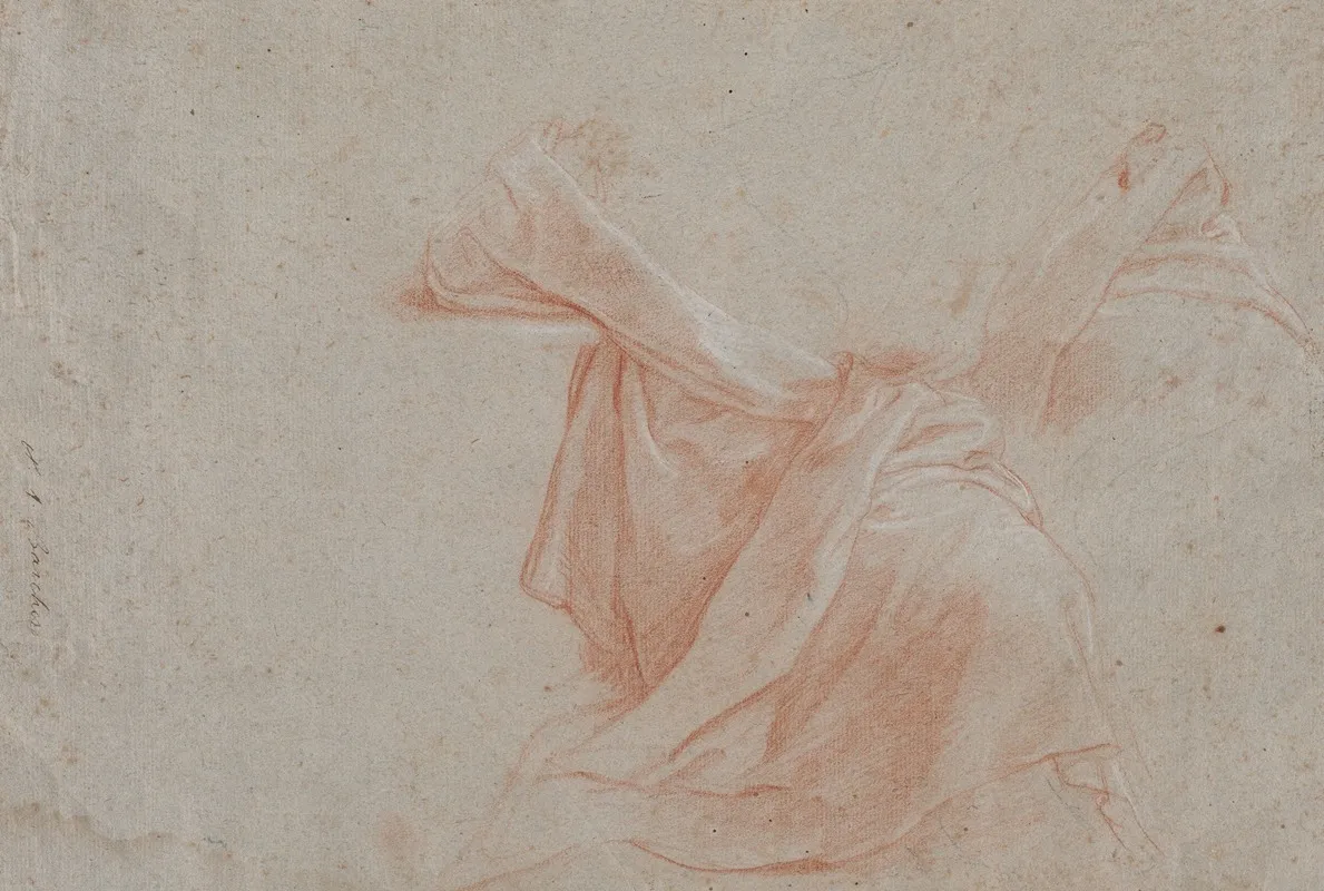 Study Of Draperies by Giacomo Zoboli - Canvas Print